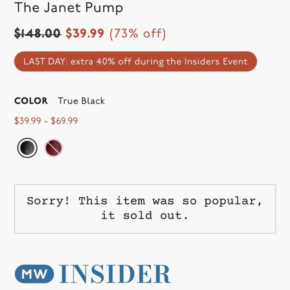 Madewell The Janet Pump in True Black Heel Stilettos Size 9.5 Career NN061 NEW - Picture 12 of 14